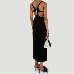 RARE Saint Laurent Velvet Tube Gown - heart ysl zipper